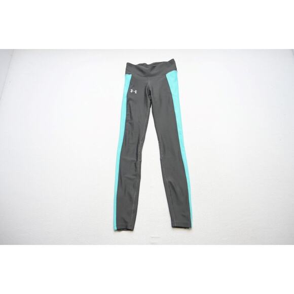 Under Armour Leggings HeatGear Compression Gray Yoga Womens Size XS XSmall - Picture 1 of 7